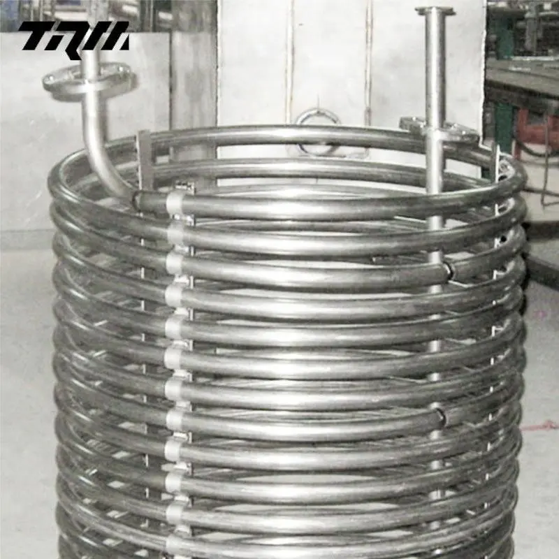 Hot Titanium Water Cooling Coils heat exchanger for price per kg