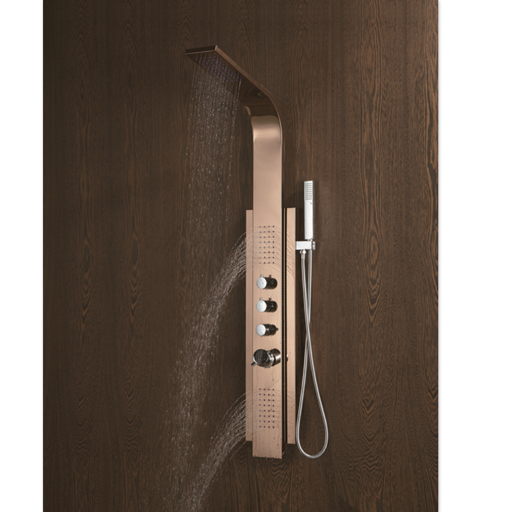 Горячая Распродажа и дешевая Дешевая современная цифровая стальная настенная панель для Дождевого душа в европейском стиле