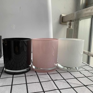 Vetro del commercio all'ingrosso di <span class=keywords><strong>rosa</strong></span> <span class=keywords><strong>candela</strong></span> vasi con coperchio per la <span class=keywords><strong>candela</strong></span> che fa - Product Image 2