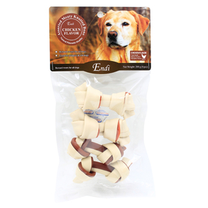 Snack per Cani Salutari a Forma di Osso, Pollo e Manzo Assortiti, Trattamento Alimentare Annodato per Cani - Product Image 5