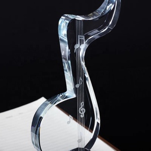 Honor of crystal Creative Music Award cerimonia musicale trofeo di cristallo <span class=keywords><strong>per</strong></span> musicisti Souvenir musicale monumento - Product Image 6