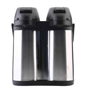 Thermos in Acciaio Inox a Doppia Parete da 1,9L, Isolamento Termico 12-24 Ore, Grande Capacità, Bottiglia Moderna a Pressione d'Aria - Product Image 3