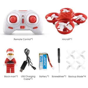 JJRC H67 Uçan Noel Baba Mini RC Helikopter Uçağı 2.4G 4CH Quadcopter Kid Noel Hediye