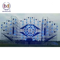 De Metal de aluminio/línea de acero de capa de celosía Pro cubierta andamios soporte para altavoces colgando/Sonido