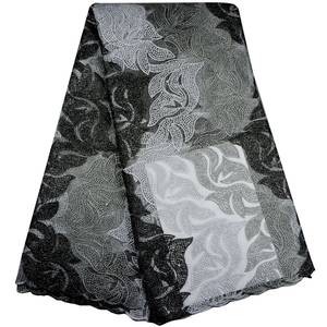 nouveau tissu perlé avais brodé net / tulle de dentelle pour mariage / praty pierres - Product Image 6
