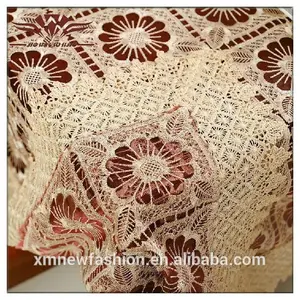 European glass gauze tablecloth, Coffee table tablecloth, cutwork embroidery tablecloth