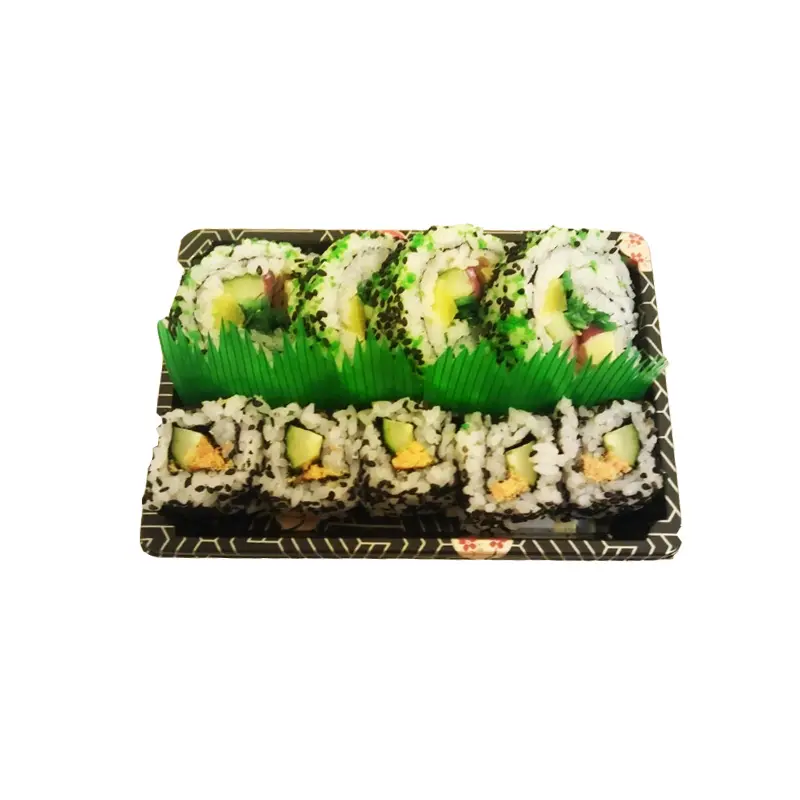 disposable plastic sushi tray sushi take away container box