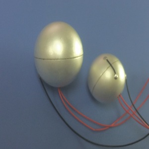 Boule de céramique semi-électrique, portable, sphère creuse, 80x5mm - Product Image 1