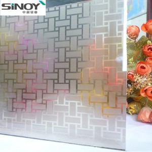 Hot! 10mm tempered low iron glass recorded with acid, Glass Etching glass, frosted glass (manufacturer) - Product Image 6