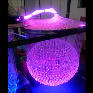 <span class=keywords><strong>Lampadario</strong></span> in Fibra Ottica per Decorazione di Sale <span class=keywords><strong>con</strong></span> Illuminazione a Forma di Sfera per Sale da Banchetto - Product Image 2