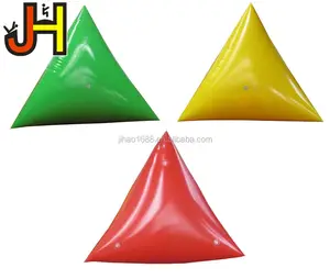 Inflatable floating buoy inflatable water triangle buoys water play equipment