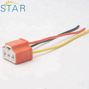 Cablaggio <span class=keywords><strong>H4</strong></span> 9003 connettore di Ceramica Filo di Cablaggio Prese per il Faro Dell'automobile - Product Image 1