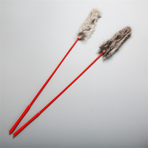 Commercio all'ingrosso prodotti per animali domestici coniglio pelliccia gatto Teaser Stick giocattolo - Product Image 4
