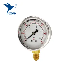 Berisi Minyak Alat Pengukur Tekanan Digital Pressure Gauge