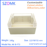 Boîtier/enclosure/étui étanche IP65 en plastique transparent/clair de 115*90*55 mm de Shenzhen
