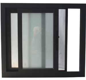 Finestre Scorrevoli Doppie in Alluminio Nero con Doppio Vetro per Abitazioni - Product Image 2