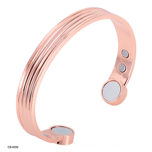 Vendita calda braccialetto magnetico potere Scanalatura del rame di stile del polsino del braccialetto <span class=keywords><strong>con</strong></span> 2 grandi magneti - Product Image 1