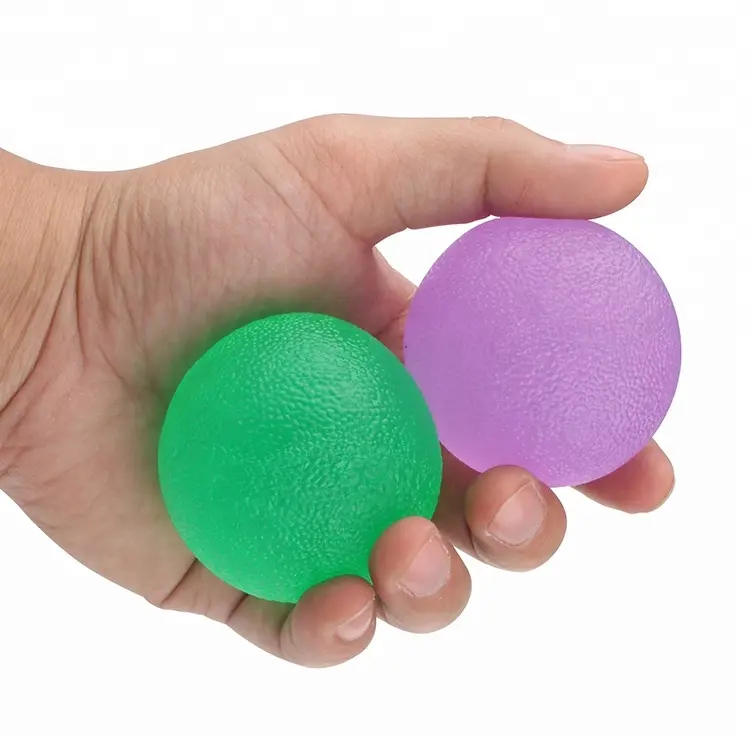 Bola redonda do estresse de alta qualidade, bola para exercício de mão e dedo, bola de estresse esguichar, 2022