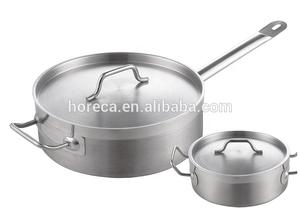 Olla de inducción de acero inoxidable, sartén de salsa para restaurante, uso comercial y resistente - Product Image 3