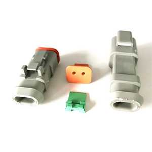 Deutsch DT Series หด Boot เชื่อมต่อ 2Pin Auto Connector <span class=keywords><strong>DT04</strong></span>-<span class=keywords><strong>2P</strong></span>-<span class=keywords><strong>CE09</strong></span> - Product Image 4