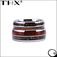 Modyle — bague de mariage en tungstène, haut de gamme, nouveau Design 2018, 6mm 8mm, pour hommes et femmes, uniques en opale côtelée, incrustation,