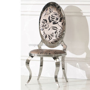 Luxe <span class=keywords><strong>Baroque</strong></span> <span class=keywords><strong>Fauteuil</strong></span>/Chaise En Acier Inoxydable Ensemble OB505 - Product Image 1