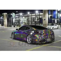 Holographic Laser Chrome Iridescent Vinyl Film Car Wrap Silver Mirror  Radium Special Fabric Colorful Decor Stickers