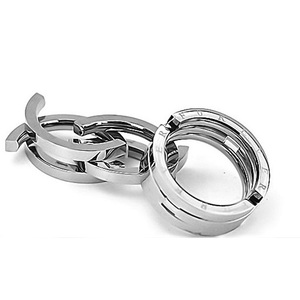 Anello di Coppia in Acciaio Inossidabile Argento con Design Creativo Personalizzato a Forma di Pesce che si Bacia, Nuova Collezione di Gioielli alla Moda - Product Image 3