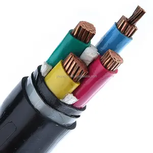 Cable de alimentación blindado de cinta de acero, aislamiento de PVC, CYABY-F, 0,6/1KV, de Jinshui