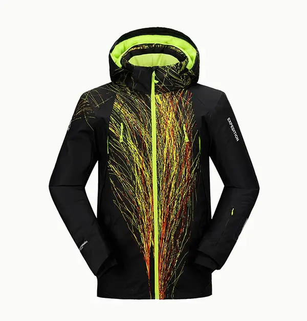 Wasserdichte 15000mm Polymener Schnee bekleidung Jacke Mchinanter Ski anzug Sportswear Custom Design 100% Polyester Erwachsene für Männer