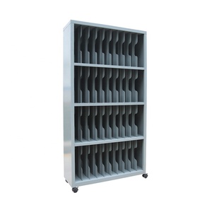 Classeur de livres en acier, armoire avec roulettes, bureau professionnel - Product Image 2