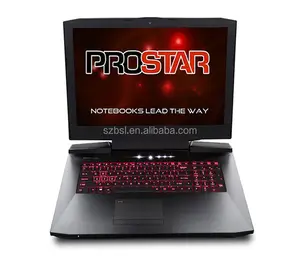 PROSTAR Clevo P870KM1-G 17.3 "3K QHD 120 هرتز 5 مللي ثانية ماتي عرض G-sync ألعاب الكمبيوتر المحمول ، انتل كور i7-7700K ، 8GB DDR4 ، ثنائي GTX 1080 ،
