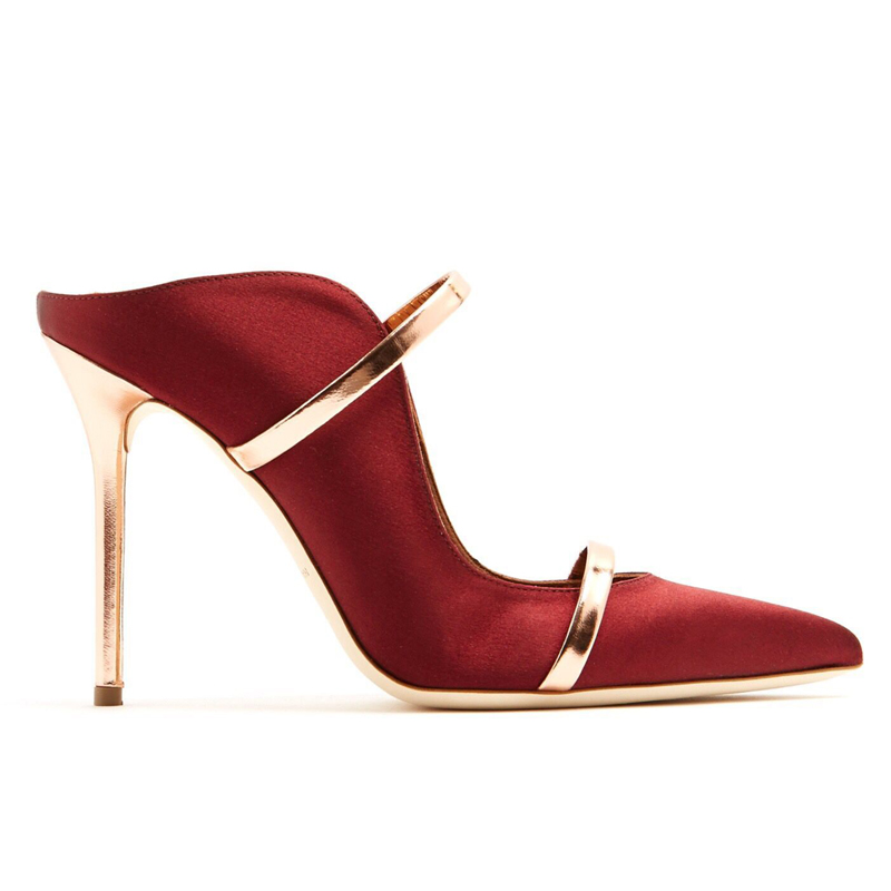 Туфли-лодочки для девочек, европейский стиль, женские сексуальные туфли на высоком каблуке-шпильке со шнуровкой и заклепками