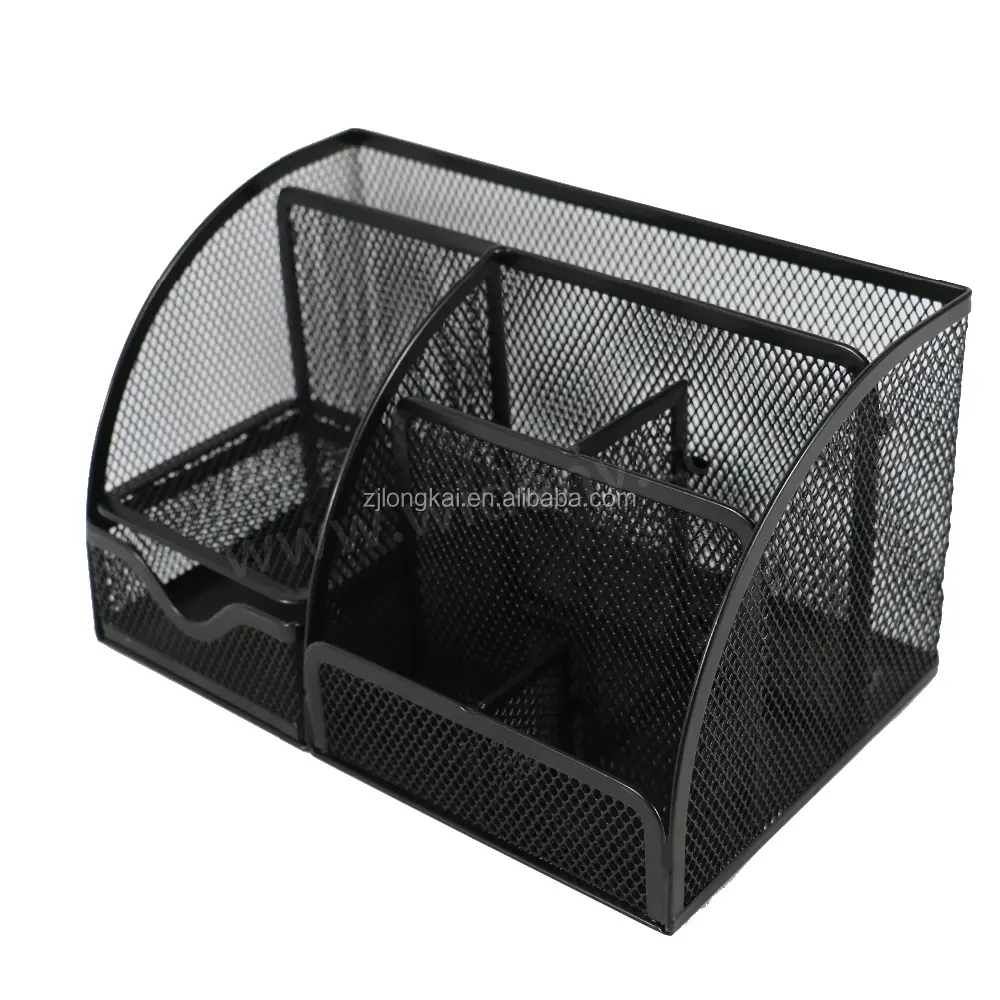 Büro Schul bedarf Zubehör Caddy Datei Phantasie tragbare dekorative Tisch Desktop Mesh Schreibtisch Organizer mit Schiebe schublade