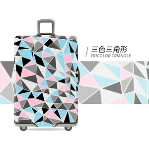 RW-LC-089-94 2018 New Design Fashion Custom Waterproof High Elasticity Stretchable Spandex Luggage Cover