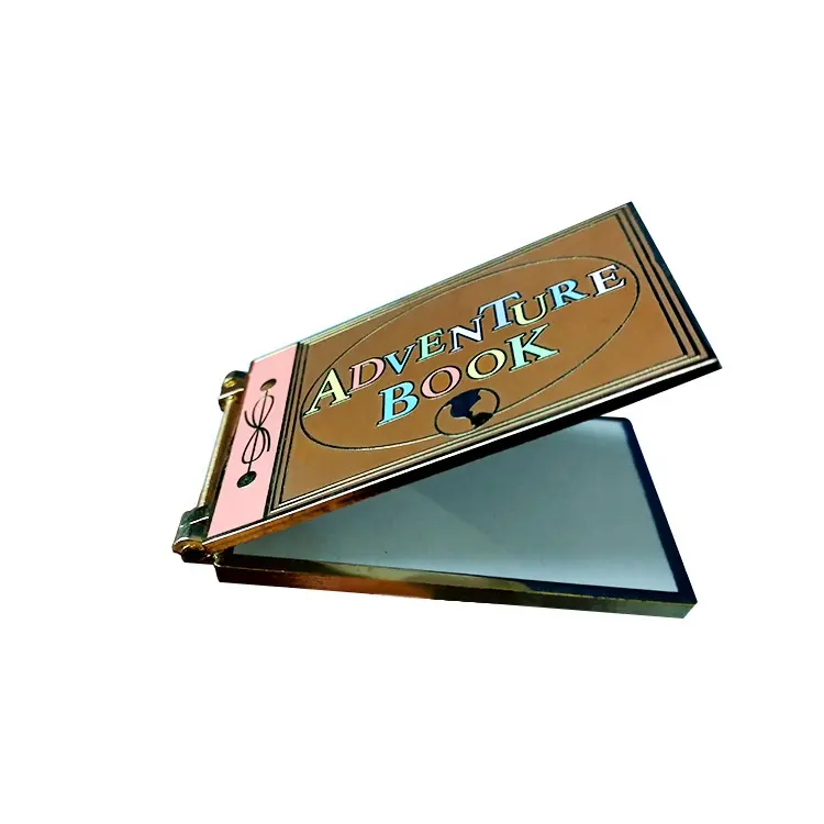 Kunshan Groothandel Hoge Kwaliteit Metalen Badge Custom Logo Scharnierende Sliding Pin Envelop Camera Harde Emaille Pins