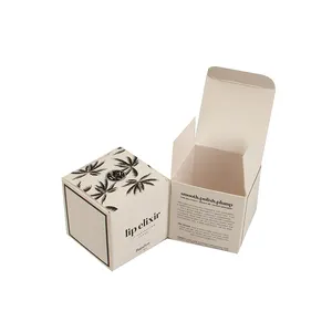 Cartons pliants cosmétiques à impression personnalisée Boîte de papier pour soins de la peau Boîte d'emballage cosmétique
