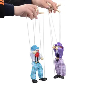 חם הנמכר סניק אמנויות ומלאכות למשוך מחרוזת בובות ליצן עץ מריונטה Handcraft צעצועים