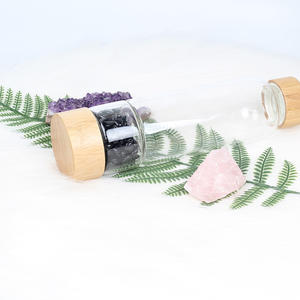 Bouteille d'eau en bambou, élixir en pierre de gemme, cristal naturel, ml, avec baguette, eau saine - Product Image 5