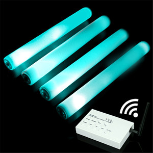 Bastones de Espuma LED al por Mayor, Bastones Luminosos RGB Personalizados con Control Remoto para Bodas y Conciertos - Product Image 6