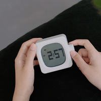 Inteligente noche luz USB carga Digital cúbicos Mini reloj de alarma