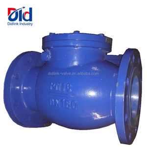 Valvola di ritegno manuale in ghisa DN100 PN16 GG25 flangiata a farfalla per acqua sanitaria - Product Image 2