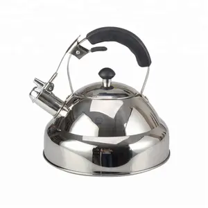 Tetera de té silbante con tecnología de ebullición rápida, tetera superior de estufa con mango especial, espejo de acero inoxidable F