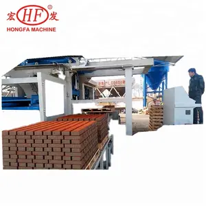Hfmt12 sem paletes/não-paletes vibração de pressão hidráulica bloco concreto/máquina de fabricação de tijolos sem necessidade de paletas para produção