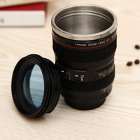 Mug isotherme créatif en forme d'objectif d'appareil photo, tasse de voyage, thermos en acier inoxydable, 100% sûr et sans BPA