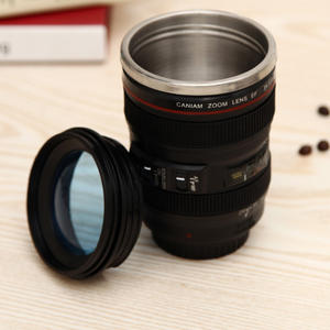 Yaratıcı kamera Lens yalıtımlı kahve Jumbo kupa bardak seyahat sıcak logo ile özel paslanmaz çelik süblimasyon noel lüks - Product Image 5