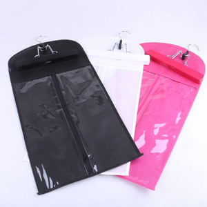 Wig Storage Wig Hair Extension Carrier Storage Case Wig Stands Dust Proof Bag Black