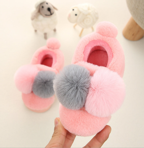 Nuovo vestito a due ragazze di colore pantofole di cotone in inverno per mantenere il bambino al caldo scarpe per bambini scarpe di cotone - Product Image 3