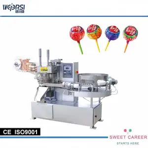 automatic bunch wrapping machine for ball lollipop