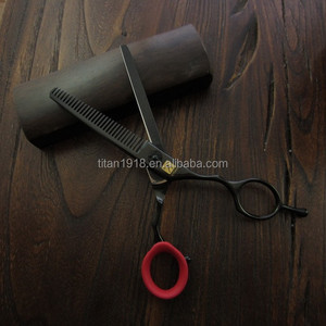 TITAN Black Coating Colourful <strong>Beard</strong> Screw Hairdressing Thinning <strong>Scissors</strong> - Product Image 3